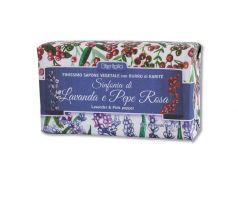 Talianske rastlinné mydlo Kvetinová symfónia - Levanduľa a ružové korenie